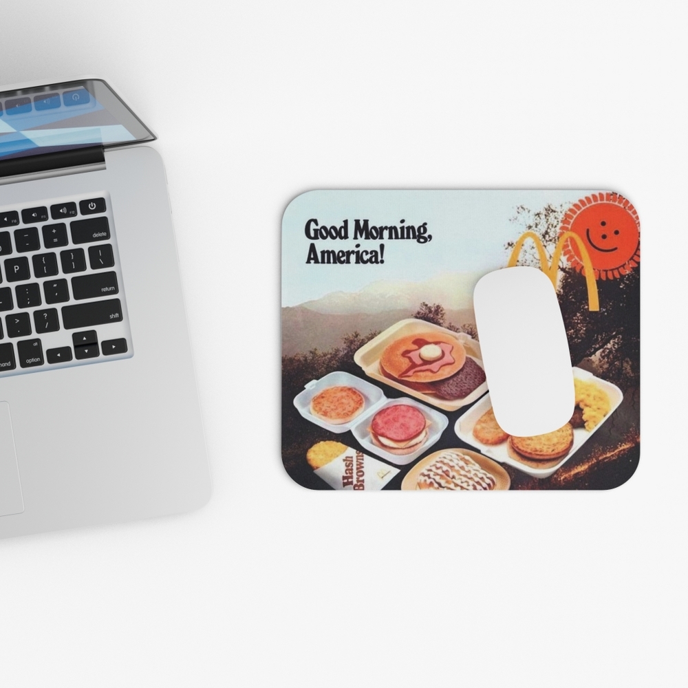 Vintage McDonald's breakfast mouse pad!